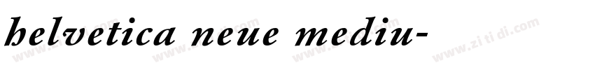 helvetica neue mediu字体转换
